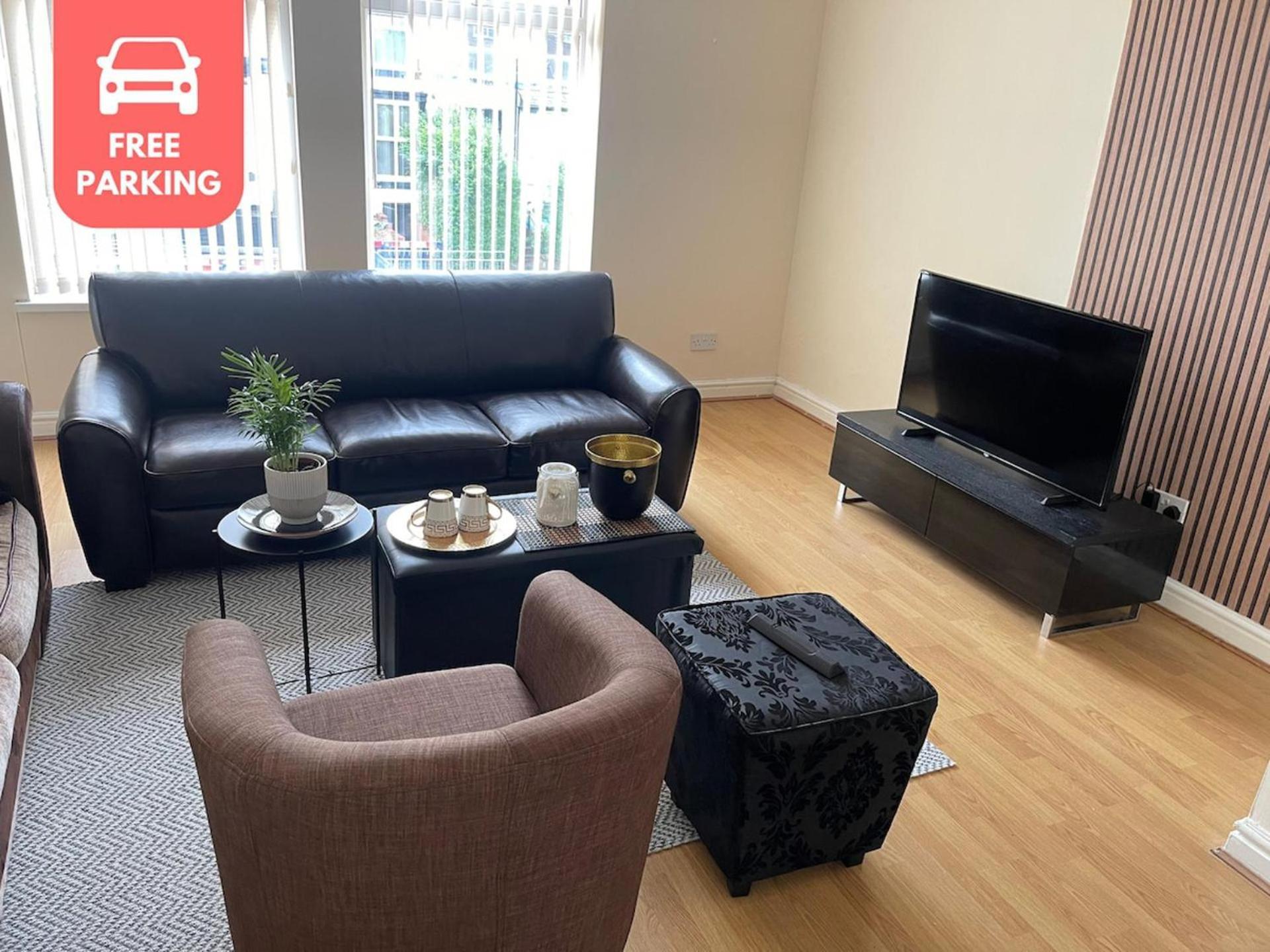 Stylish 1-Bed Apt - Sleeps 4 - Parking - Wifi Manchester Eksteriør billede